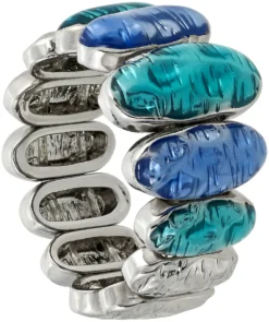 Bijou Brigitte Statement-Ringe>Ring - Rocky Ocean türkis, blau