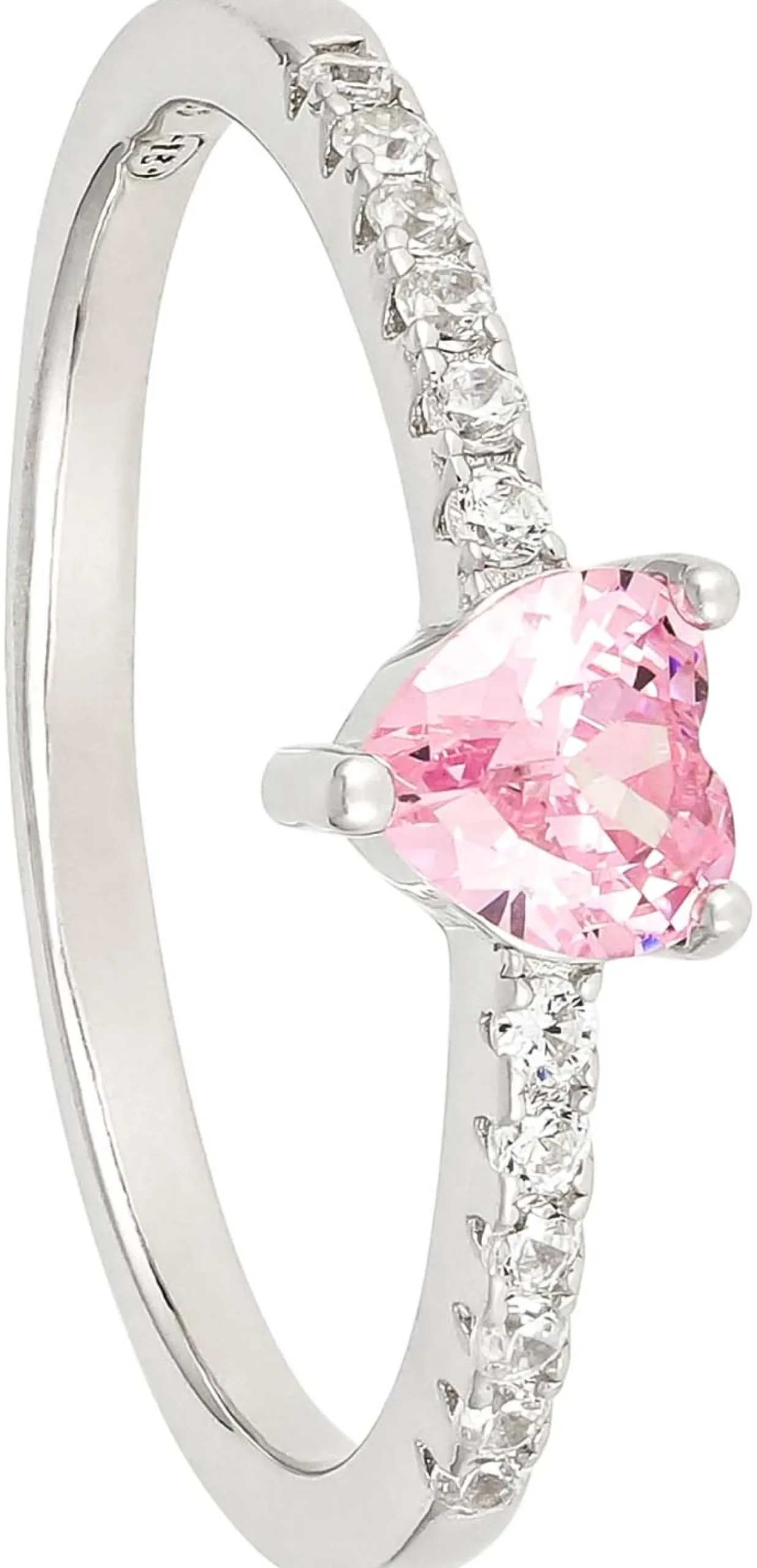Bijou Brigitte Ringe 925Er Silber|Ringe Mit Steinen>Ring - Rosa Heart silber, rosa