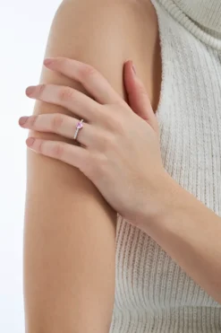 Bijou Brigitte Ringe 925Er Silber|Ringe Mit Steinen>Ring - Rosa Heart silber, rosa