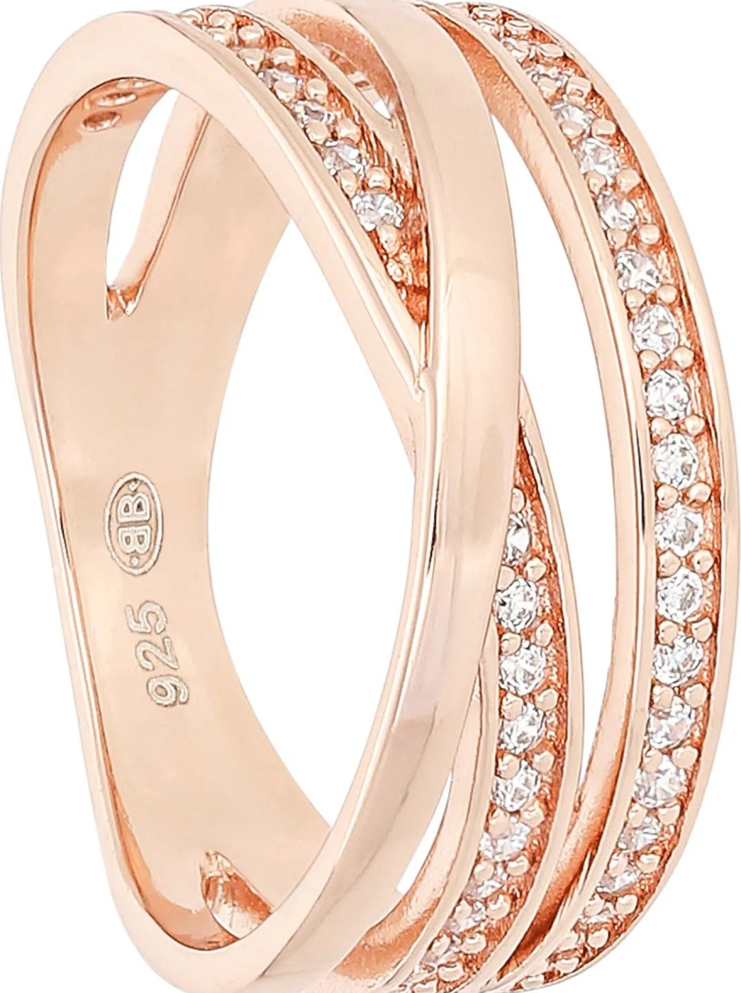 Bijou Brigitte Silver Crystals|Hochzeitsgäste>Ring - Rose Shine roségold