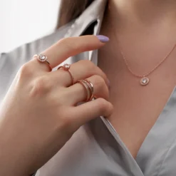 Bijou Brigitte Silver Crystals|Hochzeitsgäste>Ring - Rose Shine roségold