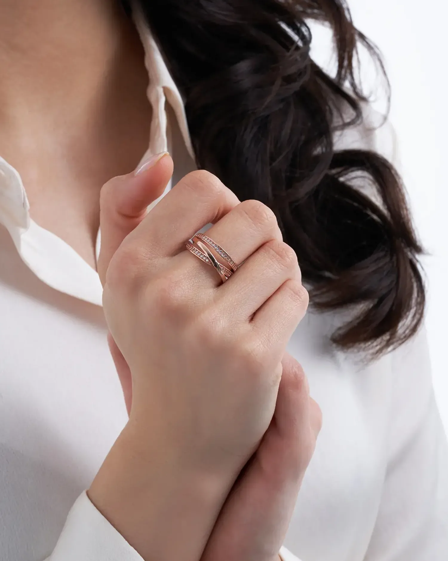 Bijou Brigitte Silver Crystals|Hochzeitsgäste>Ring - Rose Shine roségold