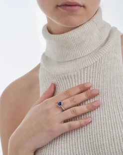 Bijou Brigitte Ringe 925Er Silber|Antragsringe>Ring - Royal Circle blau, silber