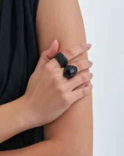 Bijou Brigitte Ring-Sets>Ring-Set - Black Halloween schwarz