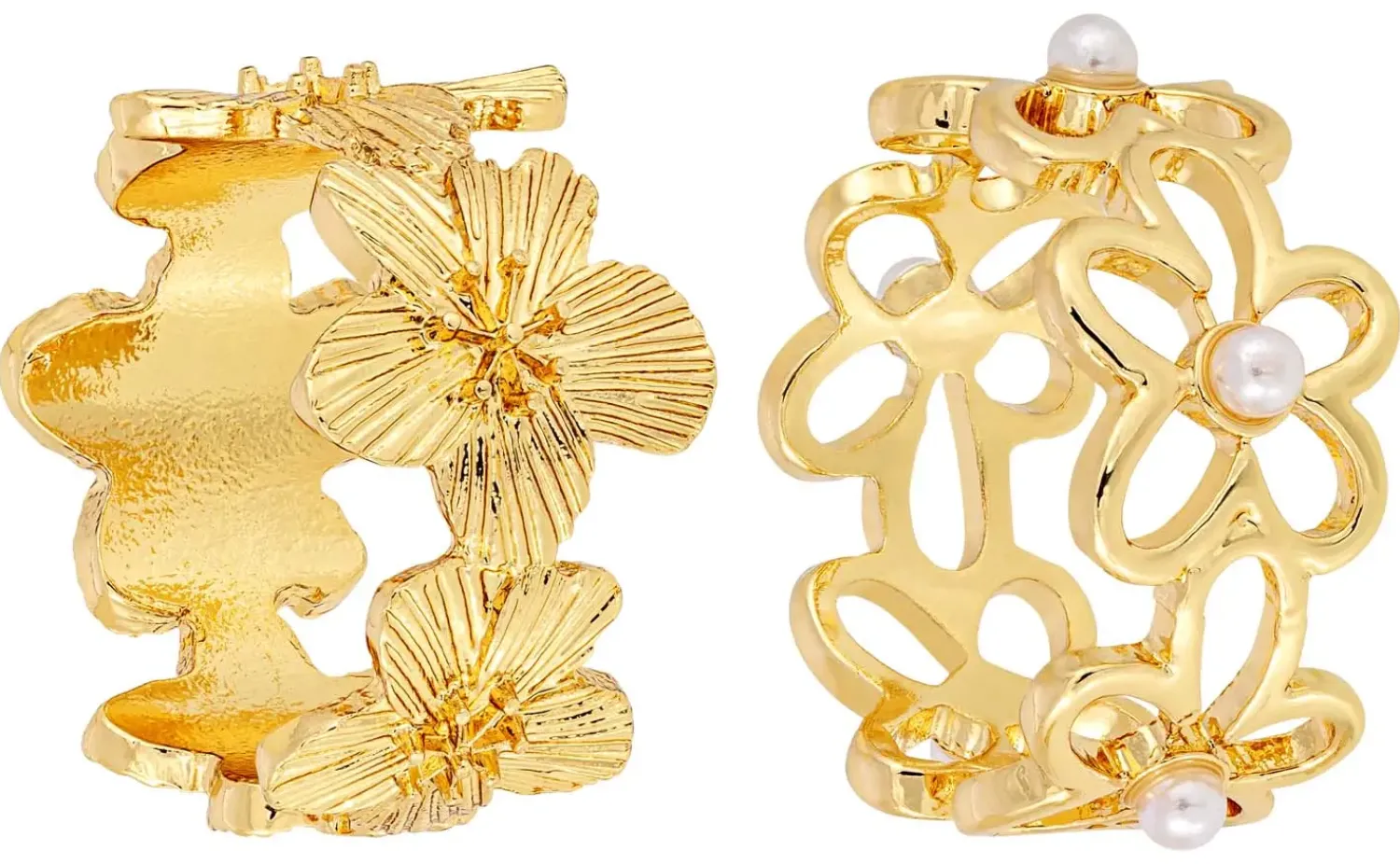 Bijou Brigitte Ring-Sets|Ringe Gold>Ring-Set - Bloomy Blossom gold