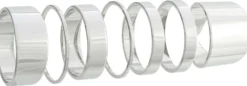Bijou Brigitte Ring-Sets>Ring-Set - Chain Reaction silber