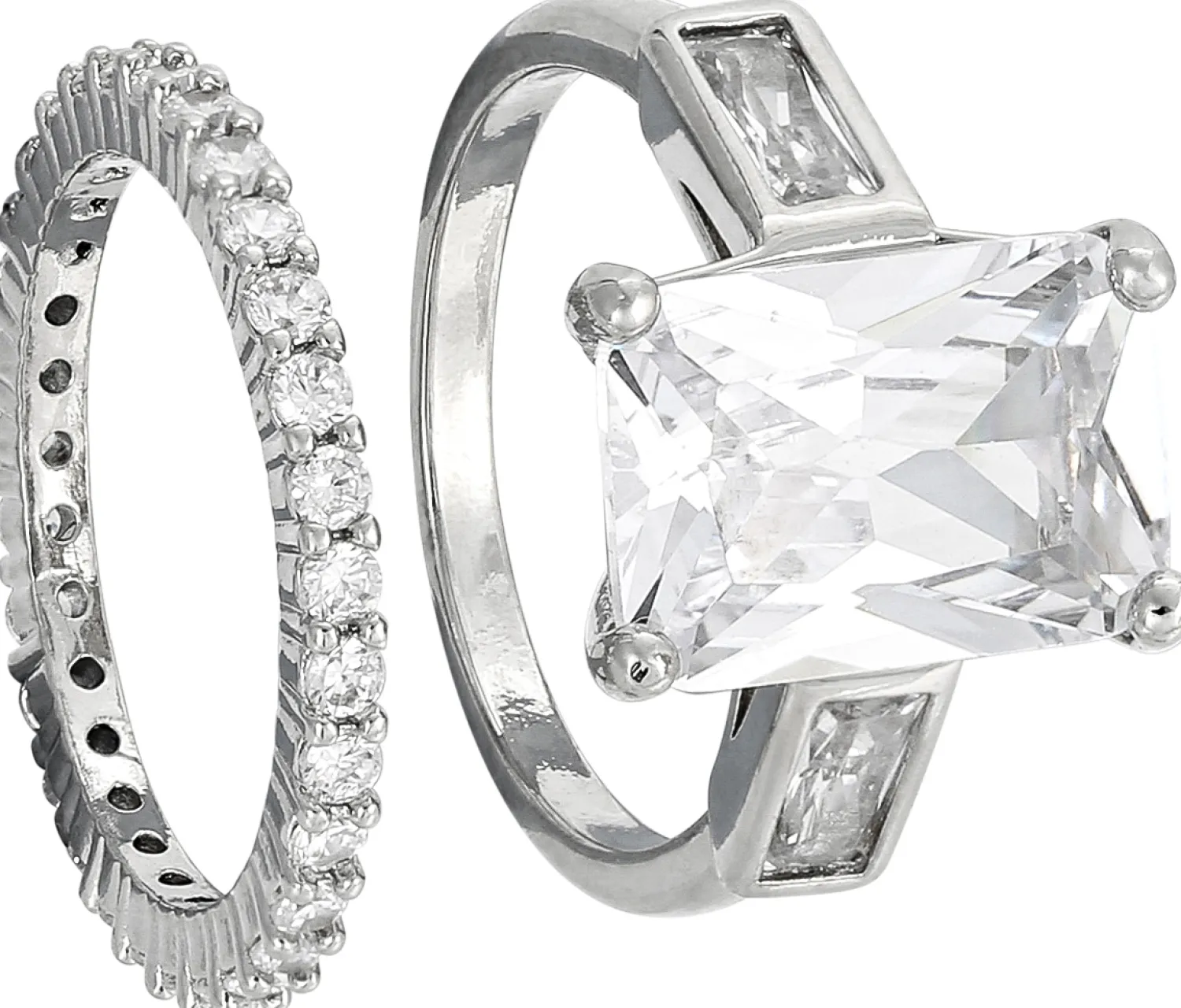 Bijou Brigitte Für Bestimmte Anlässe>Ring-Set - Elegant Sparkle silber