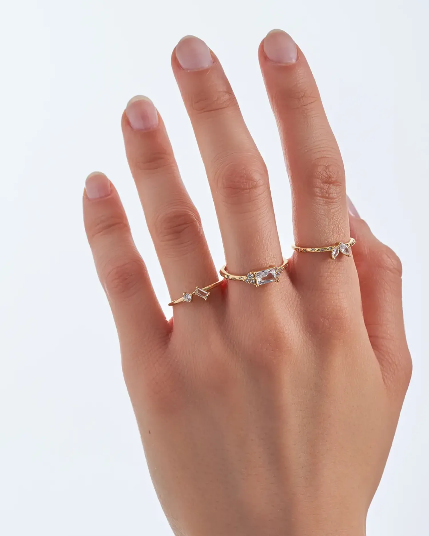 Bijou Brigitte Ring-Sets|Ringe Gold>Ring-Set - Fairy Sparkle gold