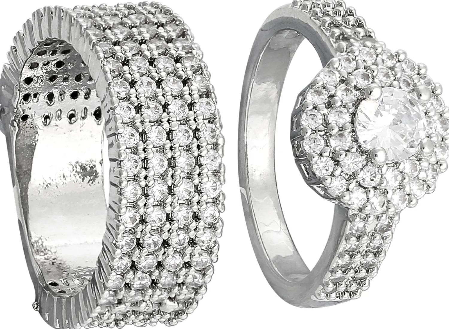 Bijou Brigitte Für Bestimmte Anlässe>Ring-Set - Glitter Moments silber