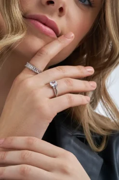 Bijou Brigitte Ring-Sets|Ringe Mit Steinen>Ring-Set - Glowing Duo silber