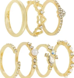 Bijou Brigitte Ring-Sets|Ringe Gold>Ring-Set - en Grace gold