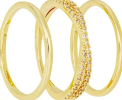 Bijou Brigitte Basics|Ring-Sets>Ring-Set - en Pop gold