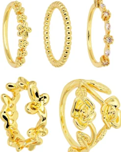 Bijou Brigitte Ring-Sets|Ringe Gold>Ring-Set - en Rose gold