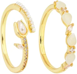 Bijou Brigitte Ring-Sets|Ringe Gold>Ring-Set - en Tulip gold