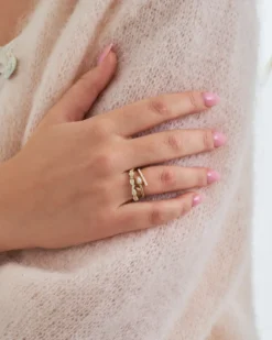 Bijou Brigitte Ring-Sets|Ringe Gold>Ring-Set - en Tulip gold