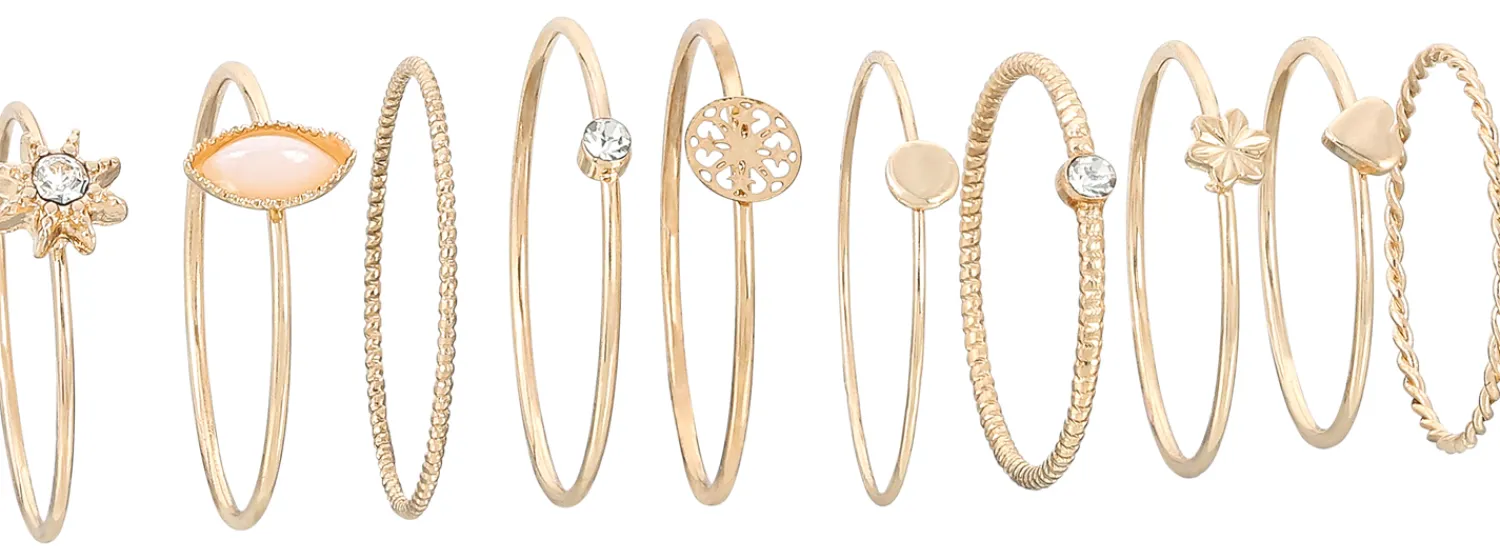 Bijou Brigitte Ring-Sets|Ringe Mit Steinen>Ring-Set - en Vintage gold