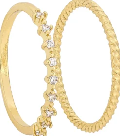 Bijou Brigitte Ringe Mit Steinen|Ring-Sets>Ring-Set - en Zirkonia gold