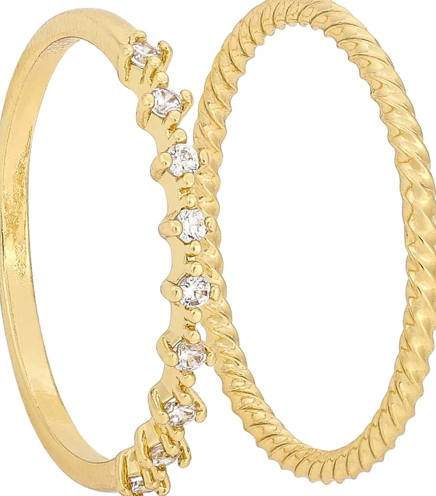 Bijou Brigitte Ringe Mit Steinen|Ring-Sets>Ring-Set - en Zirkonia gold