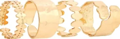Bijou Brigitte Ring-Sets|Ringe Gold>Ring-Set - Hammered Shine gold