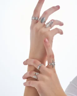 Bijou Brigitte Ring-Sets|Maritimer Schmuck>Ring-Set - Maritim Shells silber