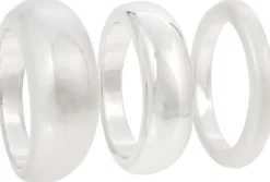 Bijou Brigitte Basics|Ring-Sets>Ring-Set - Matt Silver silber