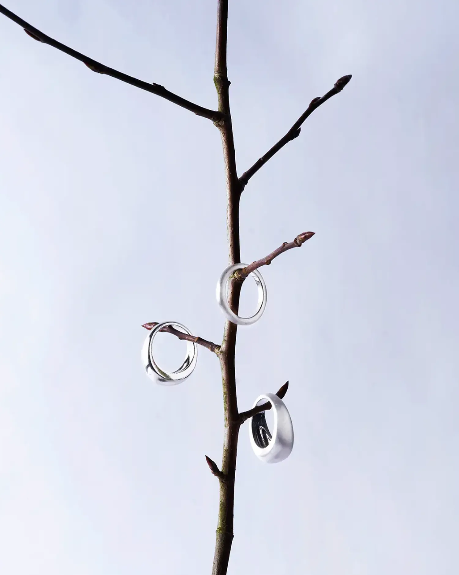 Bijou Brigitte Basics|Ring-Sets>Ring-Set - Matt Silver silber