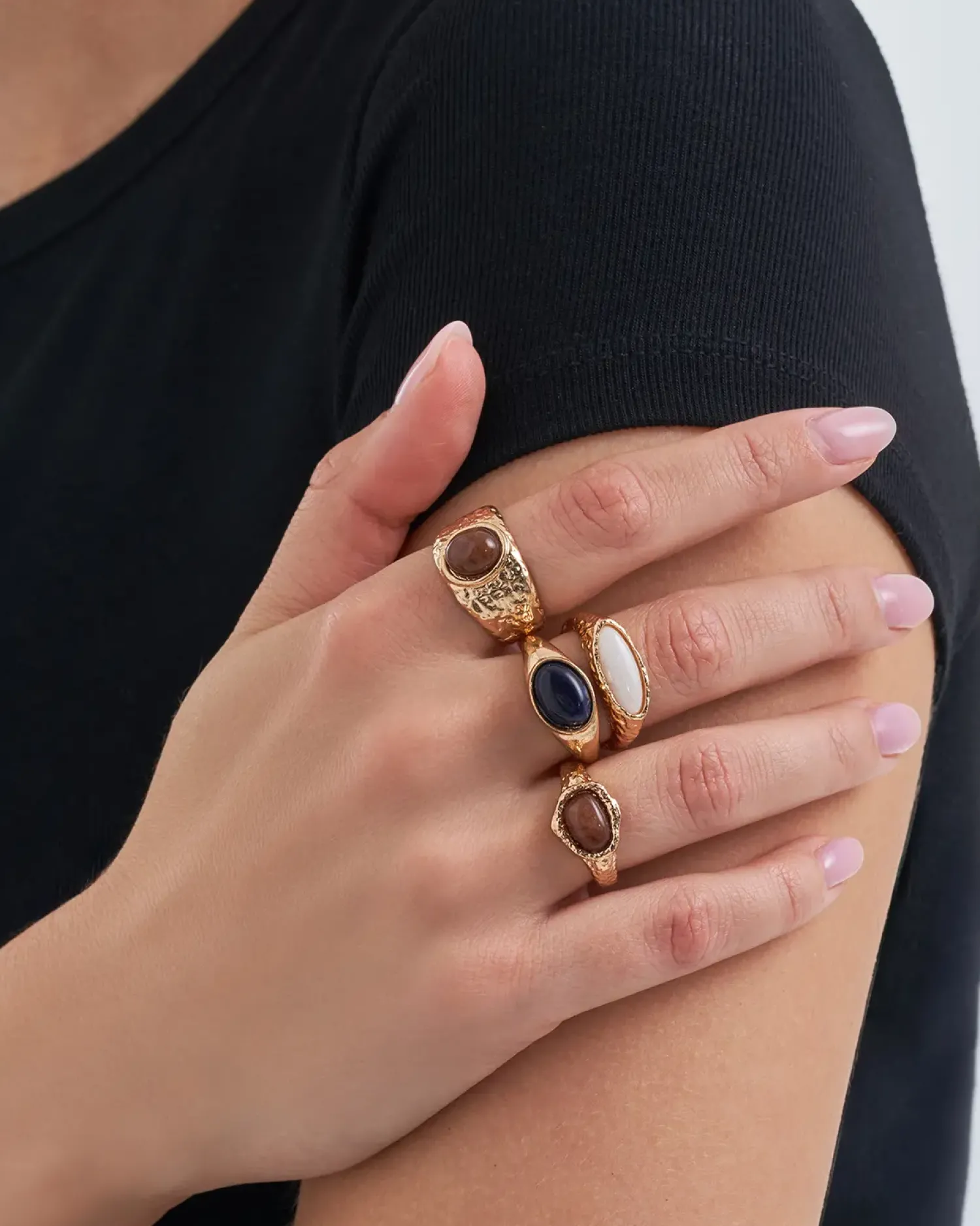 Bijou Brigitte Ring-Sets|Ringe Gold>Ring-Set - Mystic Nature gold