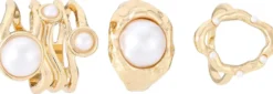 Bijou Brigitte Ring-Sets|Ringe Gold>Ring-Set - Mystic Pearls gold, weiß