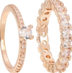 Bijou Brigitte Ring-Sets|Ringe Mit Steinen>Ring-Set - Perfect Duo roségold
