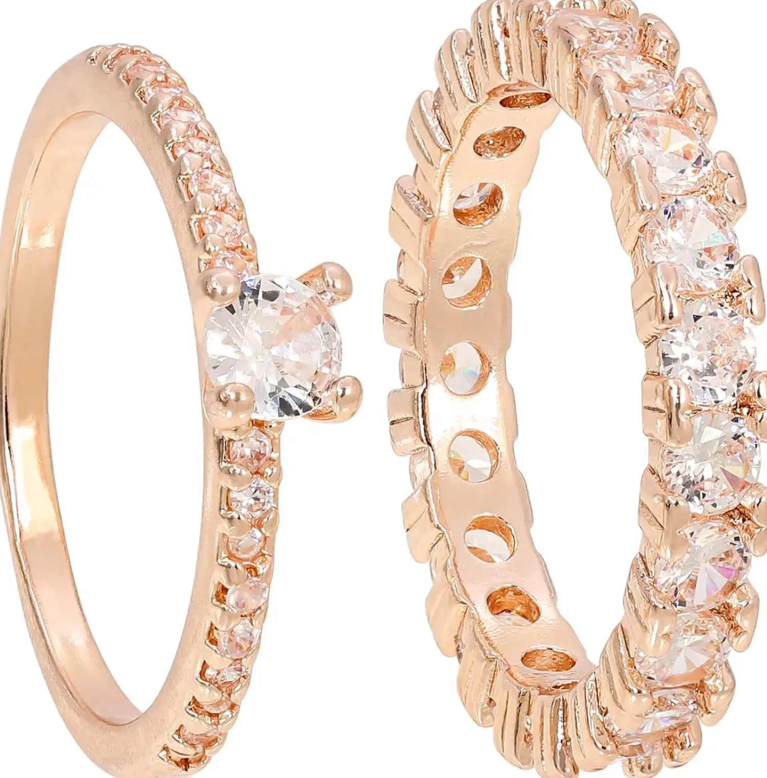 Bijou Brigitte Ring-Sets|Ringe Mit Steinen>Ring-Set - Perfect Duo roségold