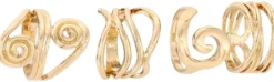 Bijou Brigitte Ring-Sets|Ringe Gold>Ring-Set - Retro Waves gold