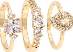 Bijou Brigitte Ring-Sets|Ringe Gold>Ring-Set - Royal Zirkonia gold