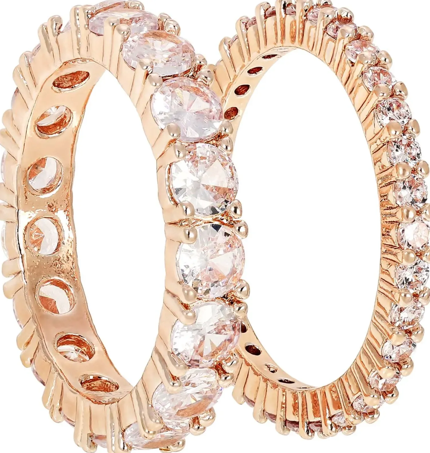 Bijou Brigitte Ring-Sets>Ring-Set - Shiny Duo roségold