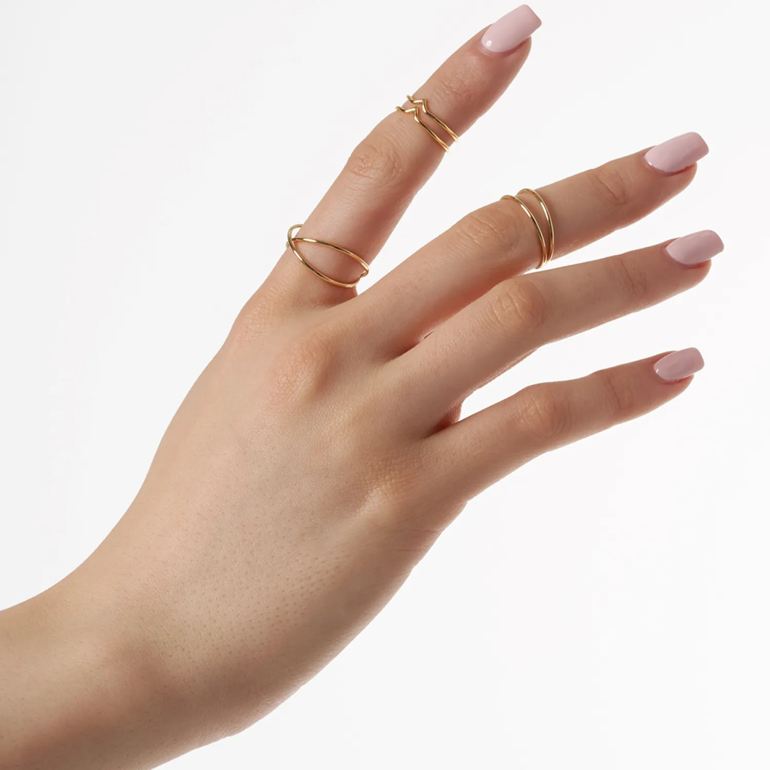 Bijou Brigitte Ring-Sets|Ringe Gold>Ring-Set - Shiny gold