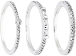 Bijou Brigitte Ring-Sets>Ring-Set - Silver Elegance silber