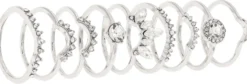 Bijou Brigitte Ring-Sets|Ringe Mit Steinen>Ring-Set - Silver Festival silber