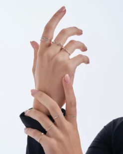 Bijou Brigitte Ring-Sets|Ringe Mit Steinen>Ring-Set - Silver Glam silber