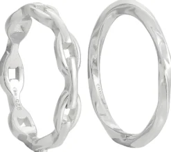 Bijou Brigitte Ringe 925Er Silber|Ring-Sets>Ring Set - Silver Twist silber