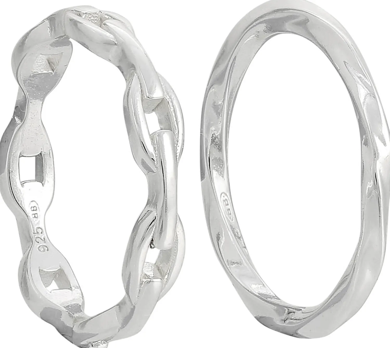 Bijou Brigitte Ringe 925Er Silber|Ring-Sets>Ring Set - Silver Twist silber