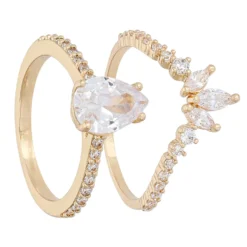 Bijou Brigitte Ring-Sets|Brautschmuck>Ring-Set - Sparkling Duo silber