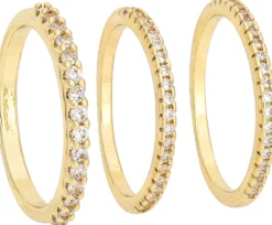 Bijou Brigitte Basics|Ringe Mit Steinen>Ring-Set - Sparkling Eyecatcher gold