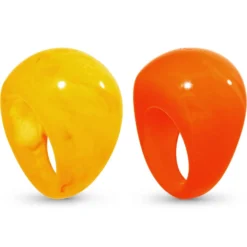 Bijou Brigitte Ring-Sets|Statement-Ringe>Ring-Set - Sunny Pop orange, gelb