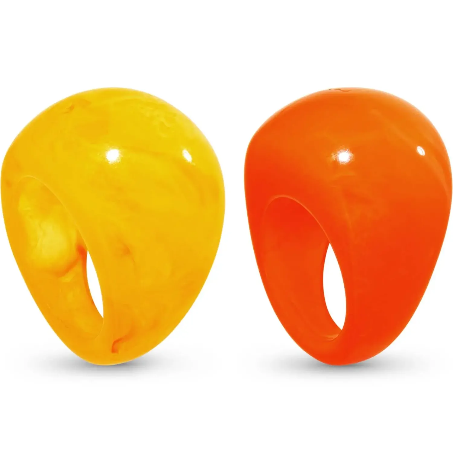 Bijou Brigitte Ring-Sets|Statement-Ringe>Ring-Set - Sunny Pop orange, gelb