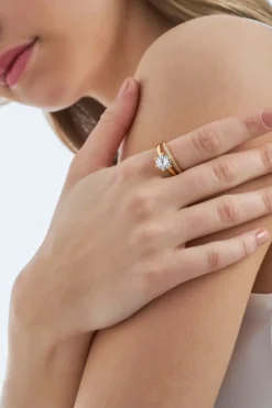 Bijou Brigitte Antragsringe|Ringe Mit Steinen>Ring-Set - Timeless gold