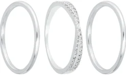 Bijou Brigitte Basics|Ring-Sets>Ring-Set - Timeless Zirconia silber
