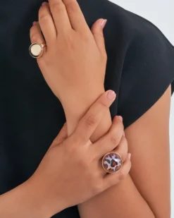 Bijou Brigitte Ring-Sets|Ringe Gold>Ring-Set - Wild Gold braun, gold