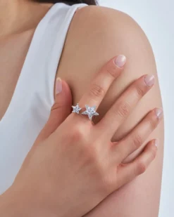 Bijou Brigitte Statement-Ringe>Ring - Shining Stars silber