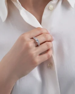 Bijou Brigitte Antragsringe|Silver Crystals>Ring - Silver Beauty silber