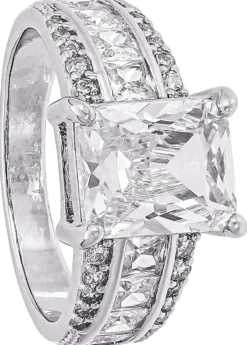 Bijou Brigitte Antragsringe|Für Bestimmte Anlässe>Ring - Silver Rectangle silber