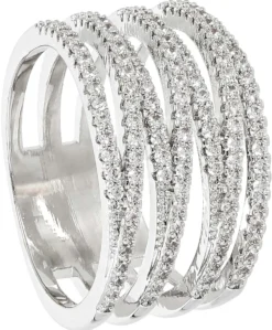 Bijou Brigitte Für Bestimmte Anlässe>Ring - Silver Senso weiß, silber